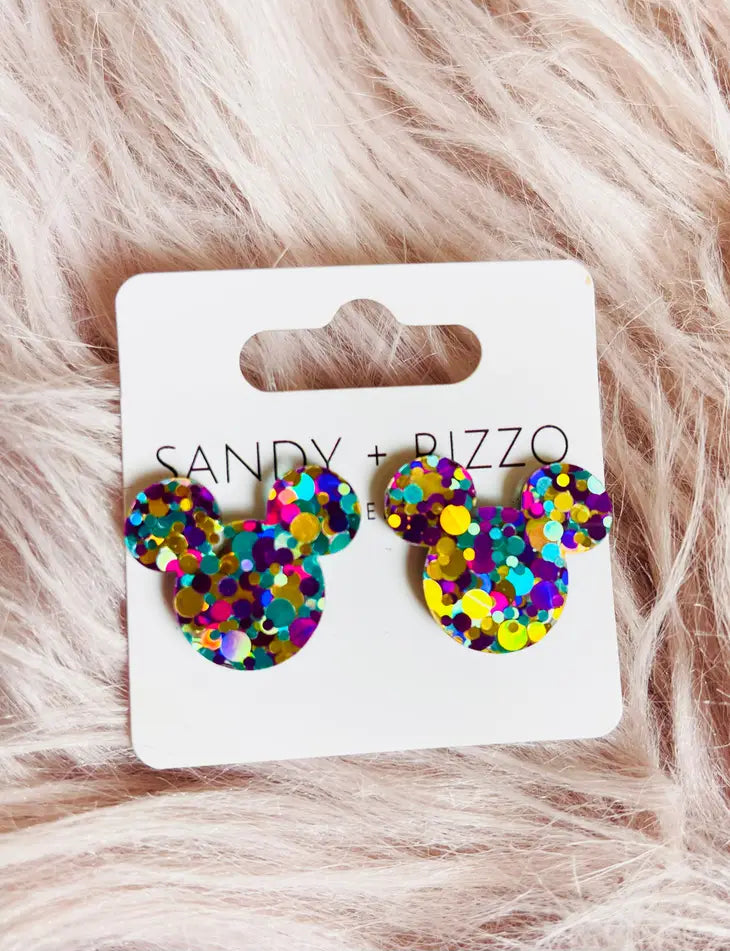 S+R Confetti Mouse Stud