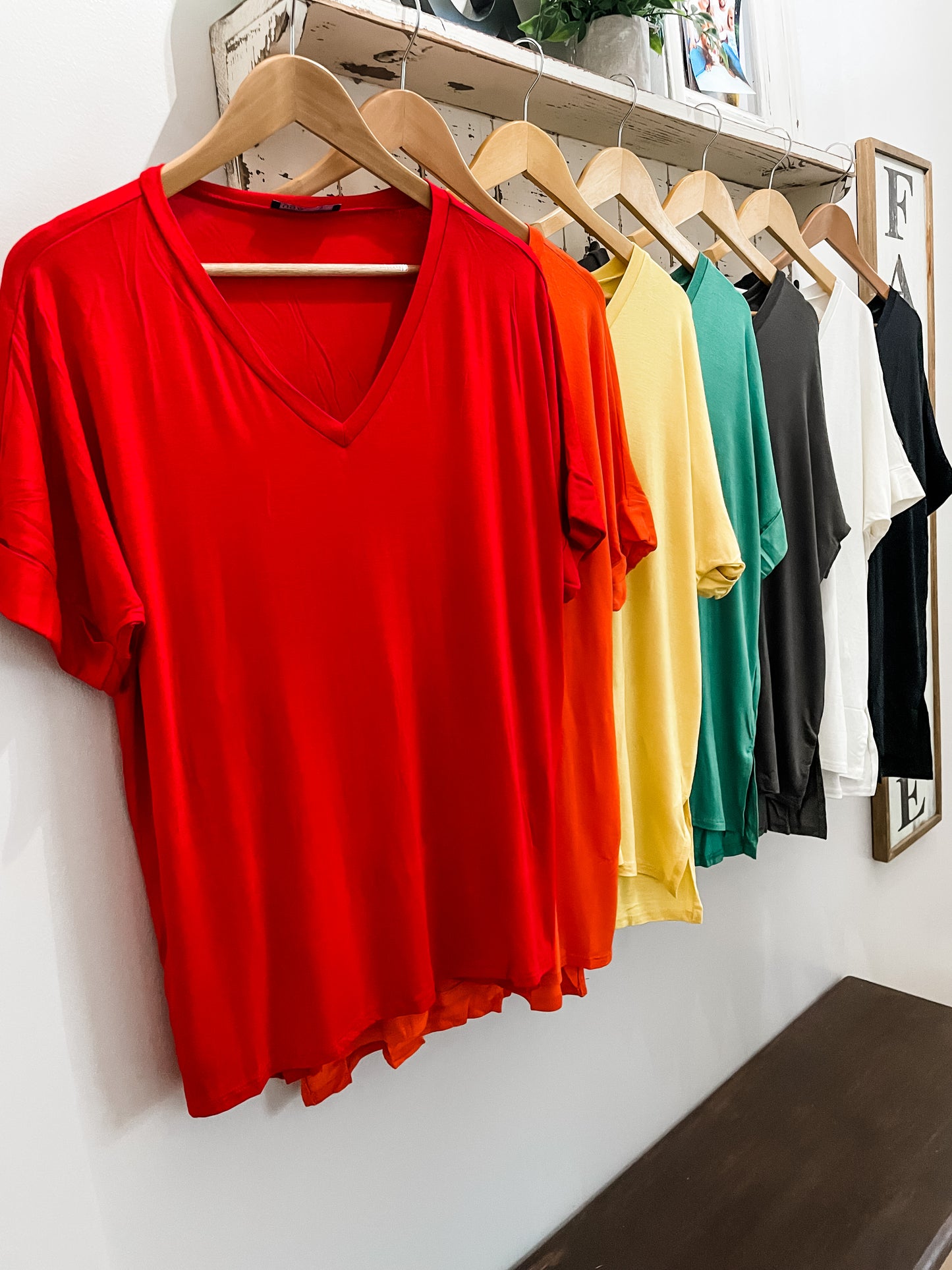 'Not So Basic' V-neck Top