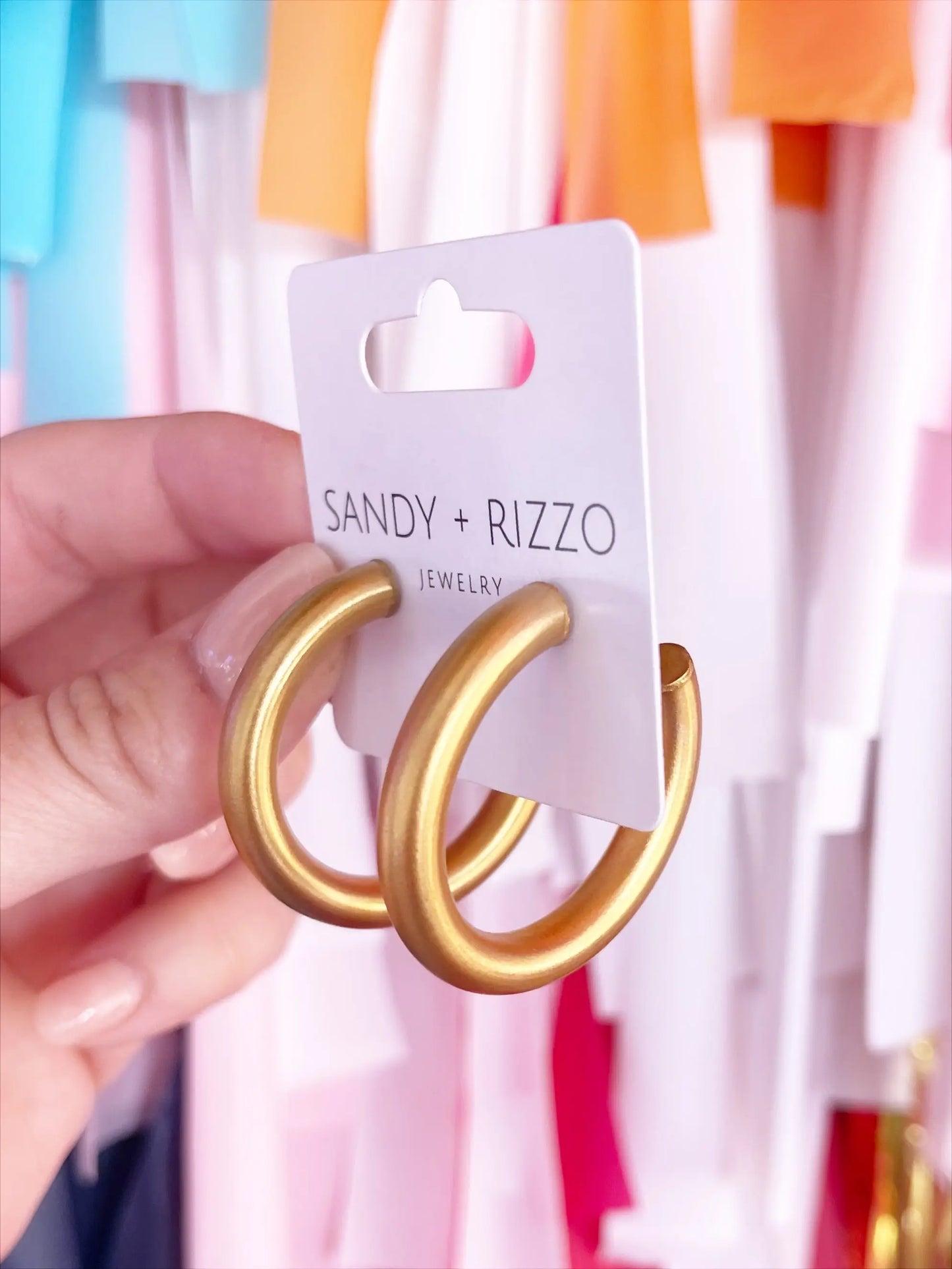 S+R Gold Hoop