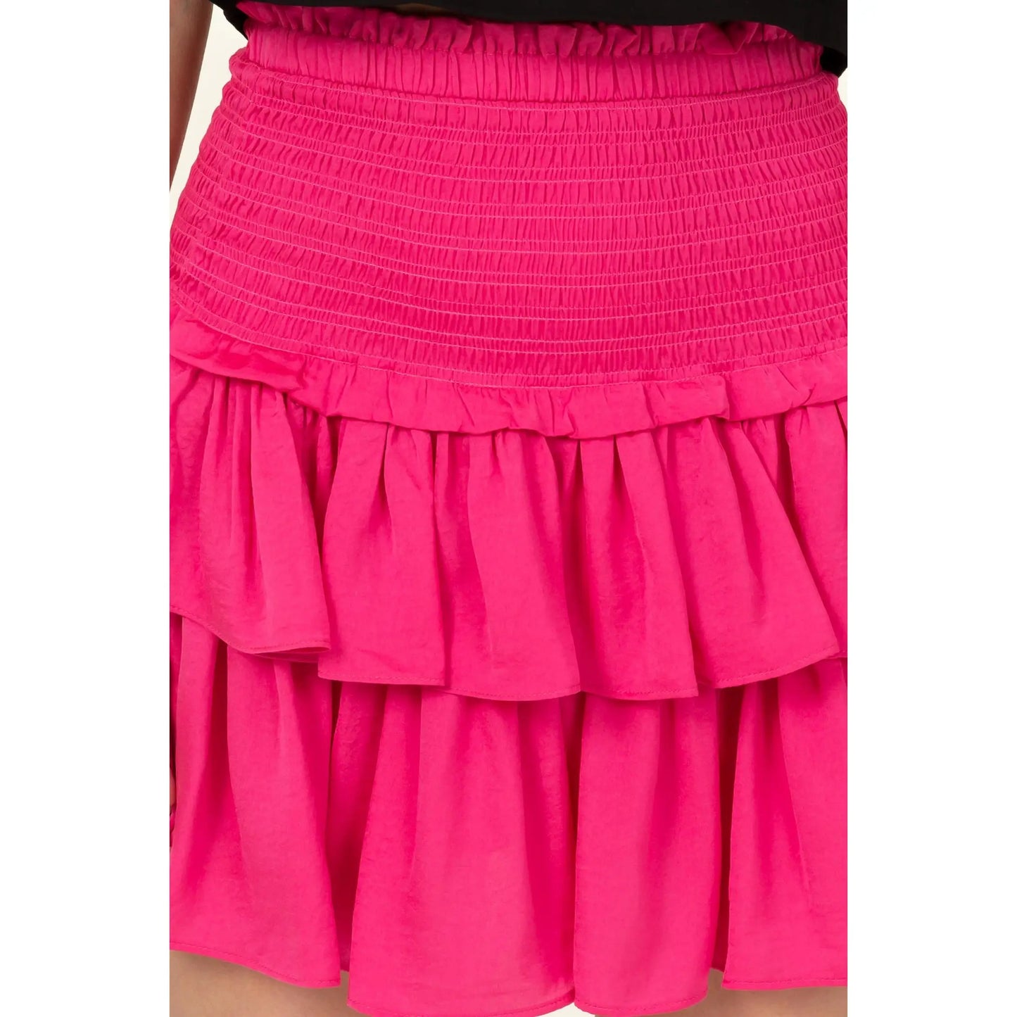 High Waisted Ruffle Skirt