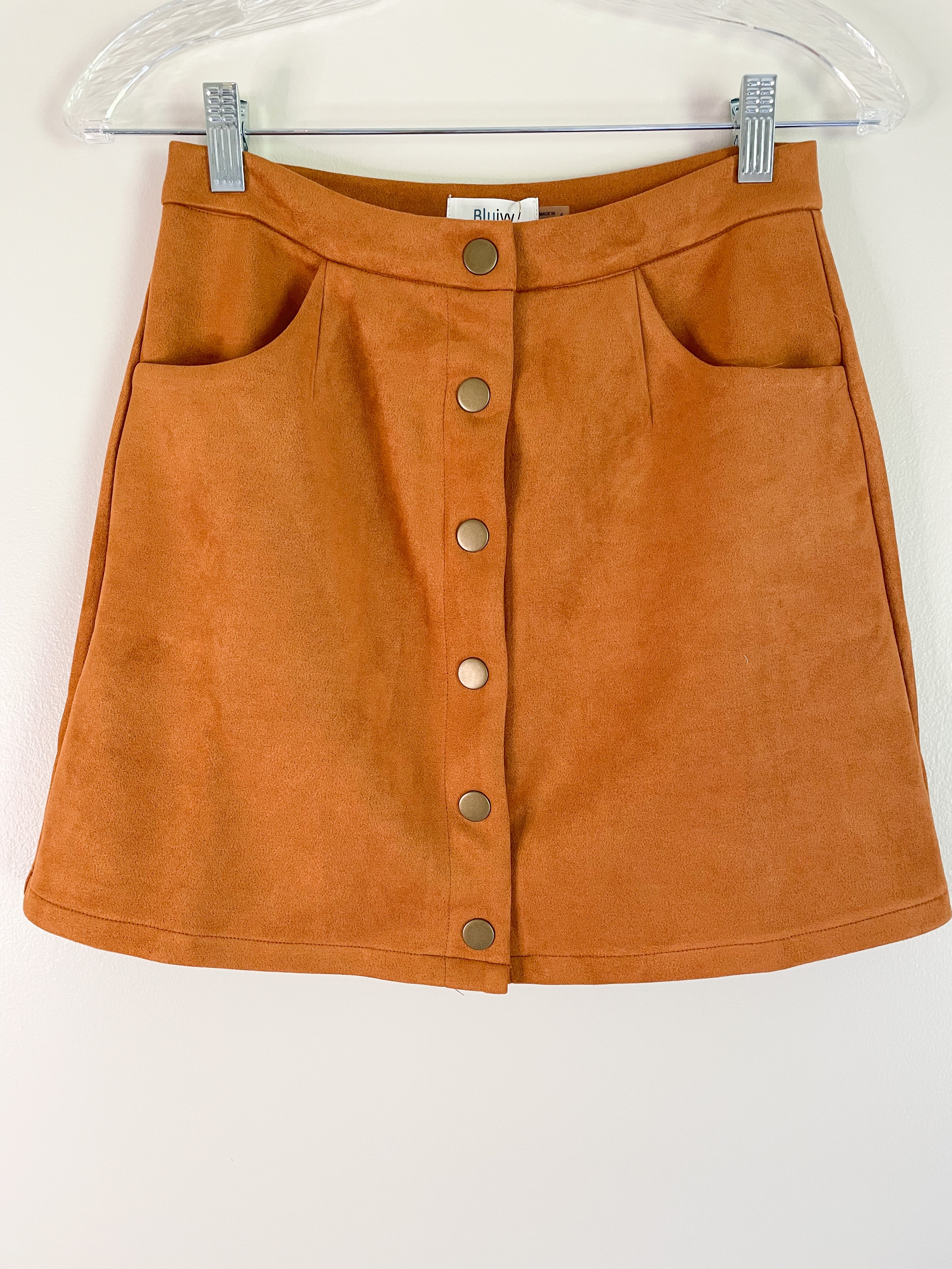 Suede Mini Skirt Heather Meadow Boutique