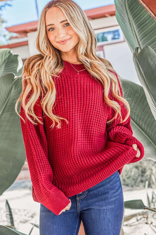 Reese Waffle Knit Sweater