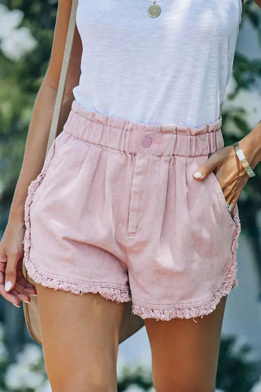 Sweet Pink Ruffle Shorts