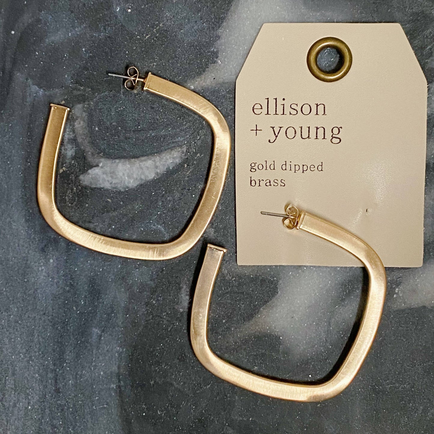 Luxe Square Hoop Earrings